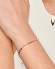 9CT HAVANNA PAPERCLIP BRACELET