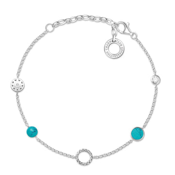 Thomas Sabo Charm Bracelet "Turquoise Stones"