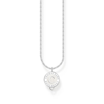 THOMAS SABO Charm Necklace with Cold Enamel Silver