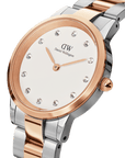 Daniel Wellington Iconic Link Lumine 32 Rose Gold & Silver White Watch