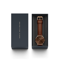 Daniel Wellington Classic 40 St Mawes Rose Gold & Amber Watch