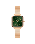 Daniel Wellington Quadro Studio 22x22 Rose Gold & Emerald Watch