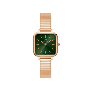 Daniel Wellington Quadro Studio 22x22 Rose Gold & Emerald Watch