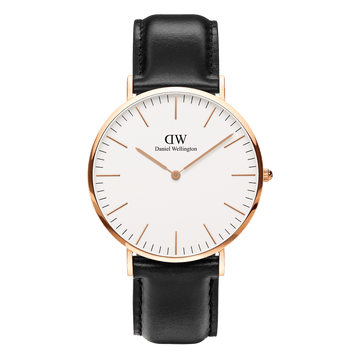 Daniel Wellington Classic 40 Sheffield Rose Gold & White Watch