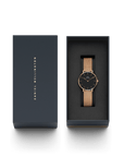 Daniel Wellington Petite 32 Melrose Rose Gold & Black Watch