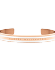Daniel Wellington Emalie Slim Bracelet Satin White Rose Gold Medium