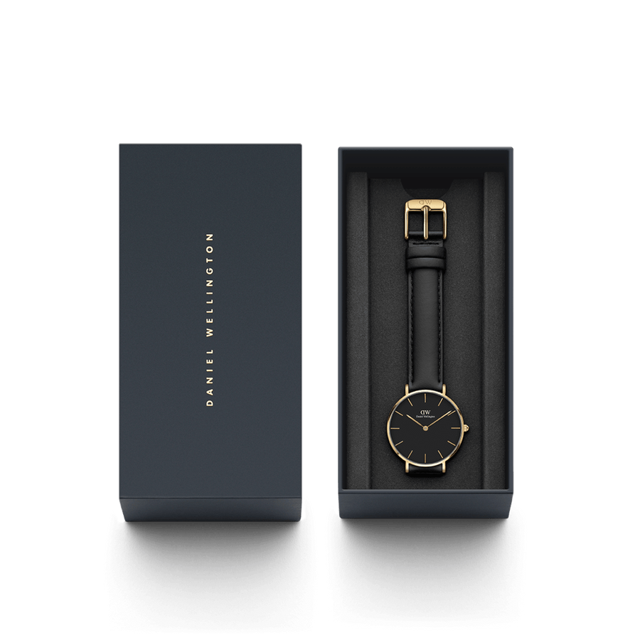 Daniel Wellington Petite 32 Sheffield Gold & Black Watch