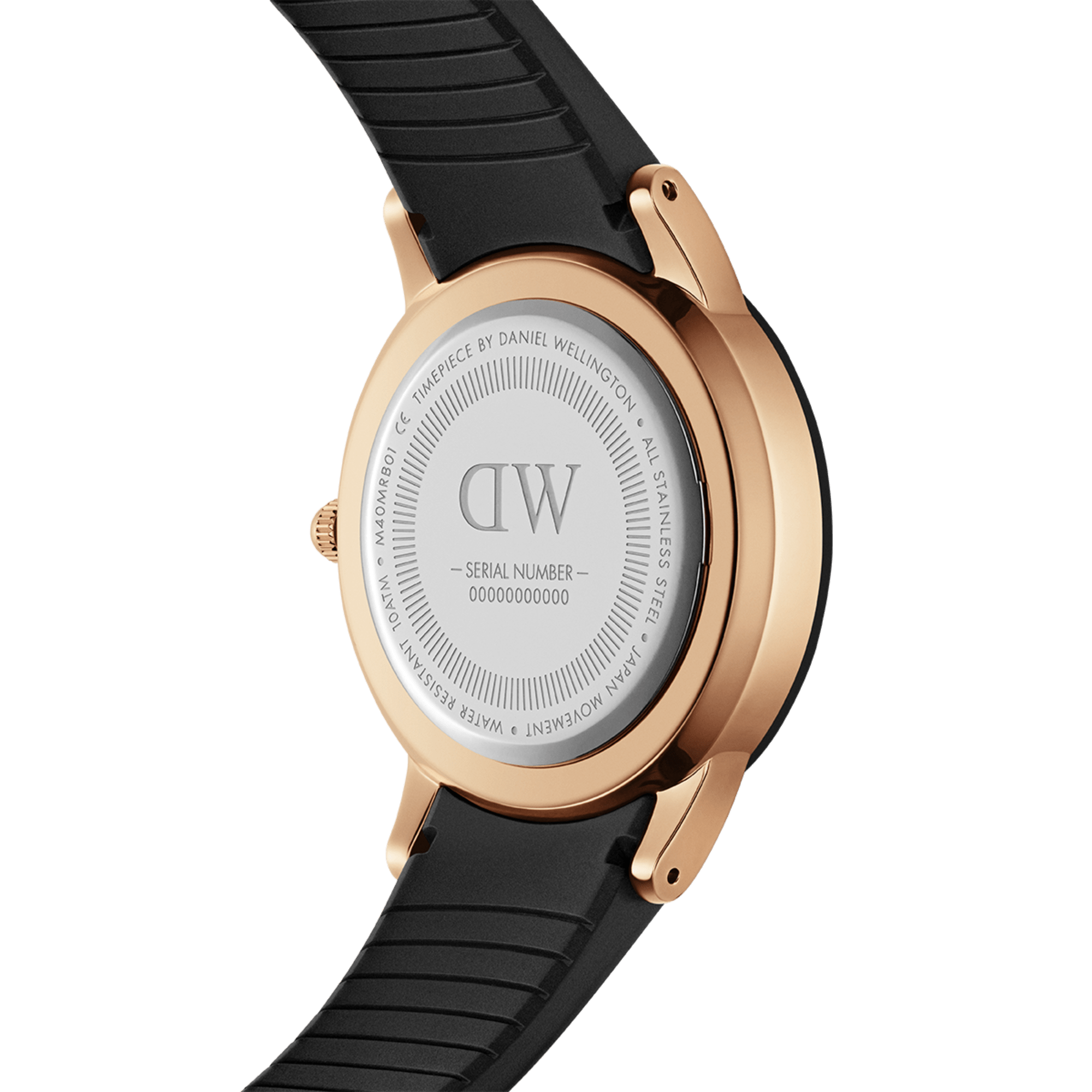 Daniel Wellington Iconic Motion 40 Rose Gold &amp; Black Watch