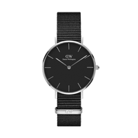 Daniel Wellington Petite 32 Cornwall Silver & Black Watch