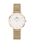 Daniel Wellington Petite 36 Evergold Gold & White Watch