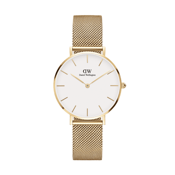 Daniel Wellington Petite 36 Evergold Gold & White Watch