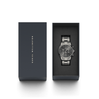 Daniel Wellington Iconic Chronograph 42 Link Anthracite-Grey Sunray Watch