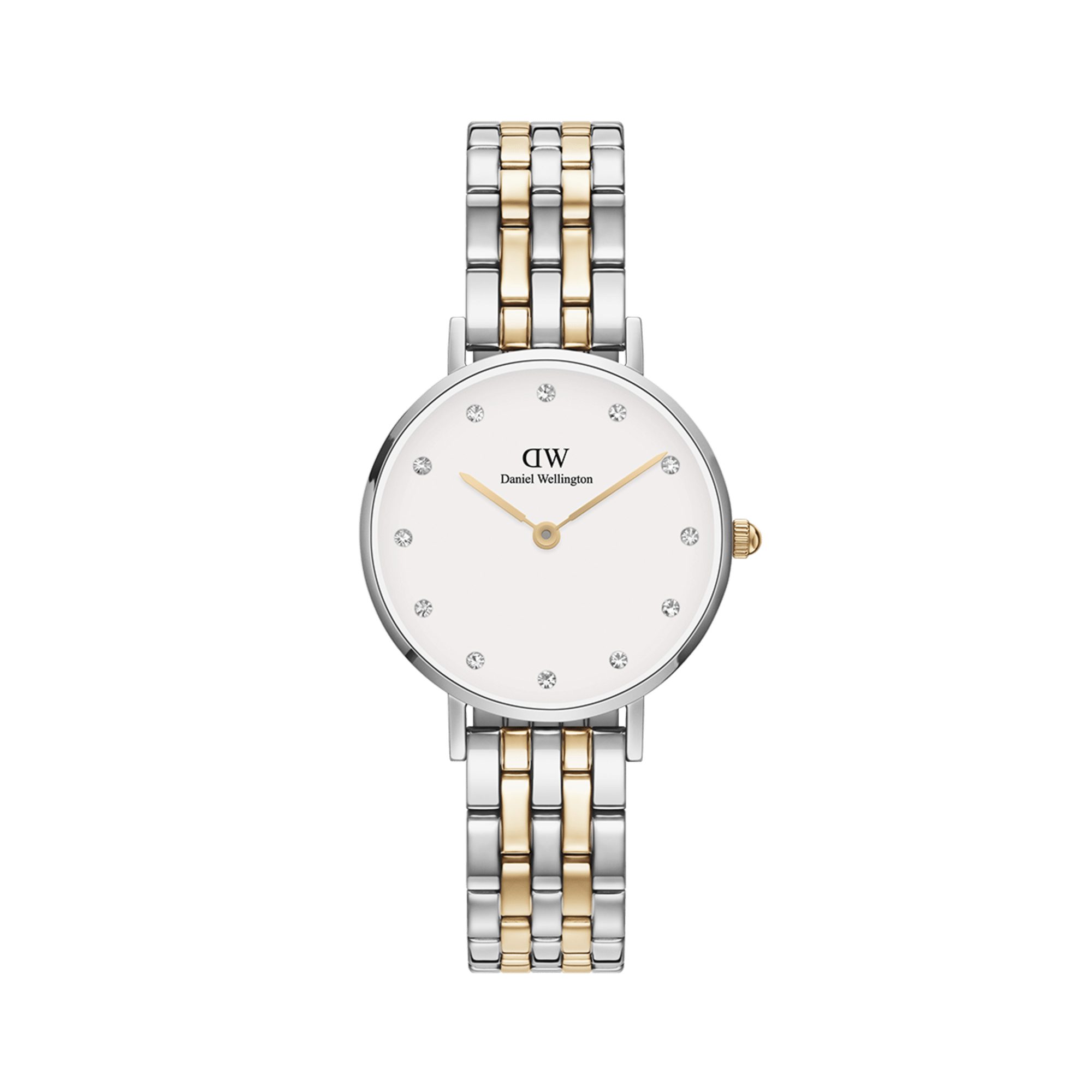 Daniel Wellington Petite Lumine 28 5-Link Gold &amp; Silver White Watch