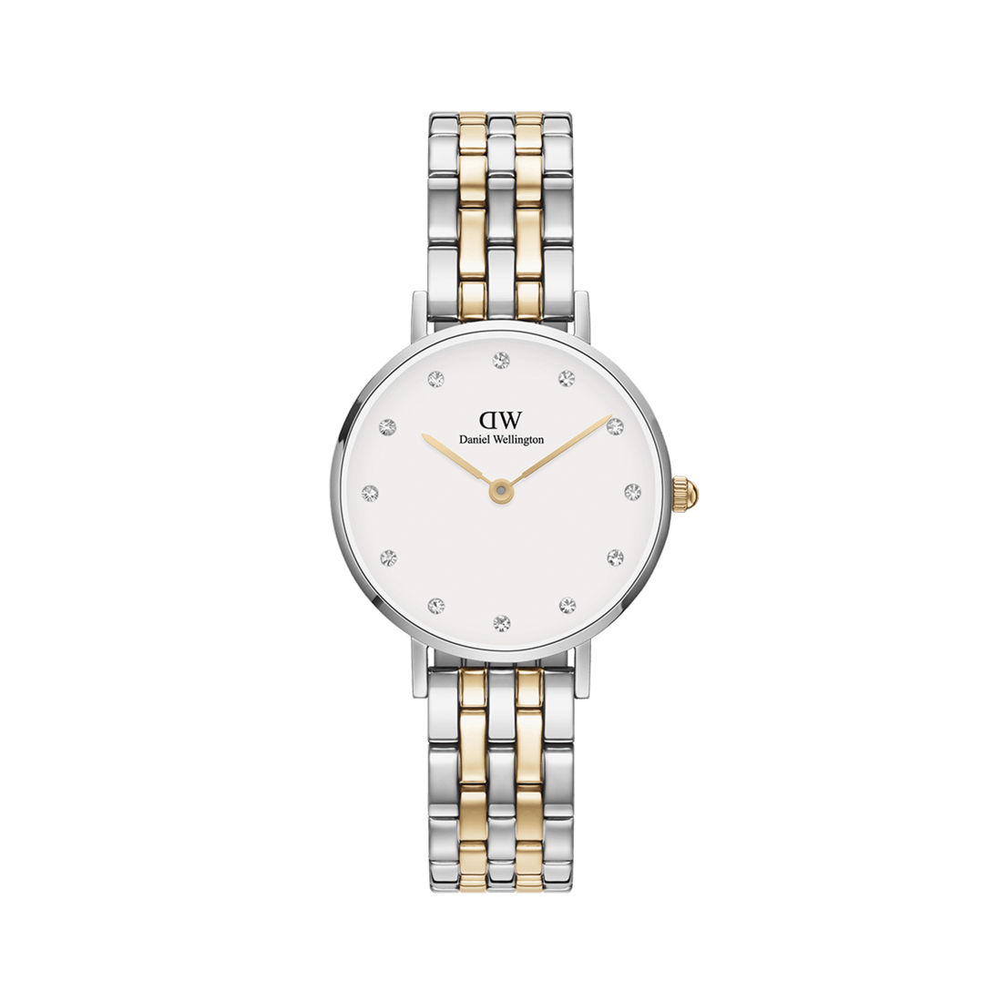 Daniel Wellington Petite Lumine 28 5-Link Gold & Silver White Watch