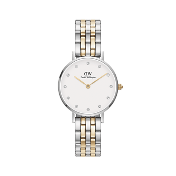 Daniel Wellington Petite Lumine 28 5-Link Gold & Silver White Watch