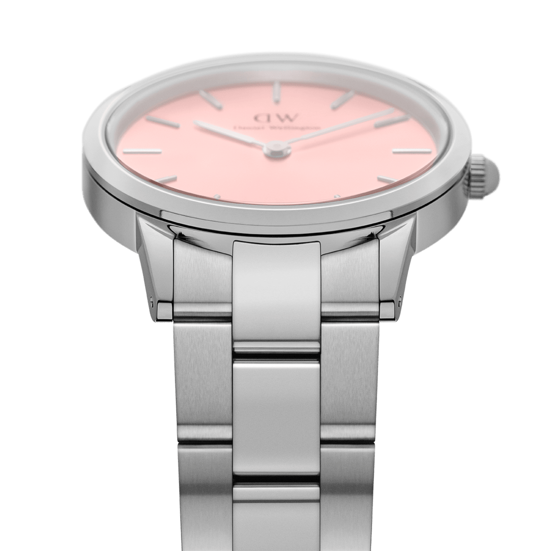 Daniel Wellington Iconic Link 28 Silver & Blush Watch