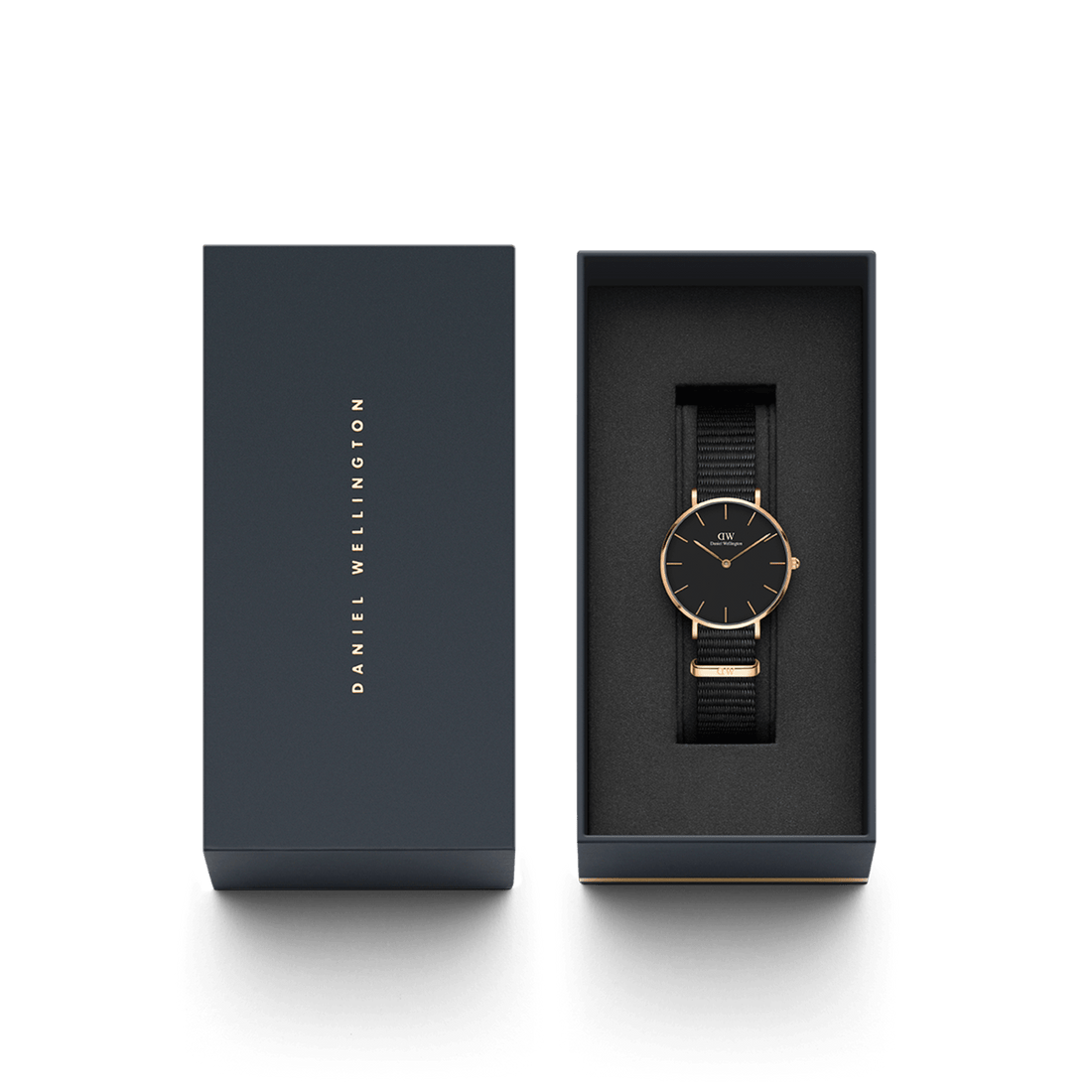 Daniel Wellington Petite 32 Cornwall Rose Gold & Black Watch