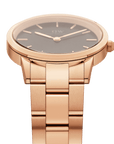 Daniel Wellington Iconic Link 36 Rose Gold & Black Watch