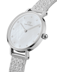 Daniel Wellington Petite 28 Lumine Silver Mother of Pearl White Watch