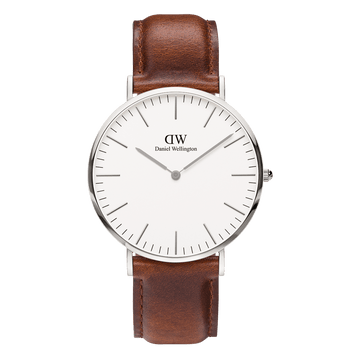 Daniel Wellington Classic 40 St Mawes Silver & White Watch