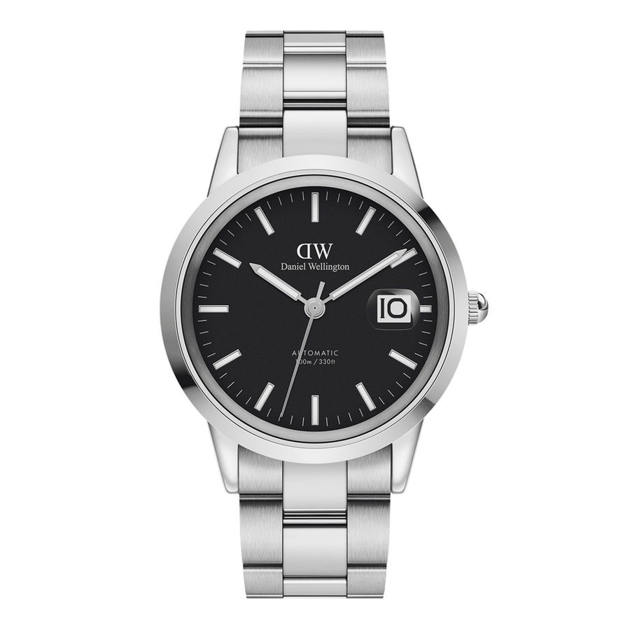 Daniel Wellington Iconic Link Automatic 40 Silver & Black Watch