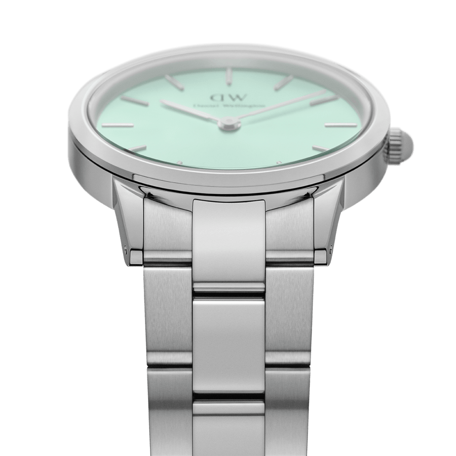 Daniel Wellington Iconic Link 28 Silver & Mint Watch