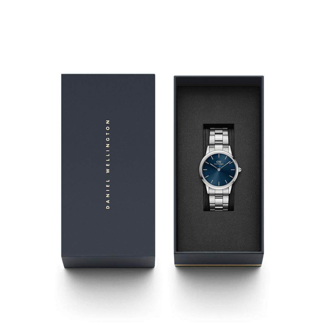 Daniel Wellington Iconic Link Arctic 40 Silver & Blue Watch