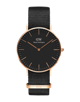 Daniel Wellington Classic 40 Cornwall Rose Gold & Black Watch