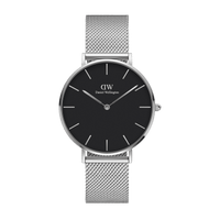 Daniel Wellington Petite 32 Silver & Black Watch