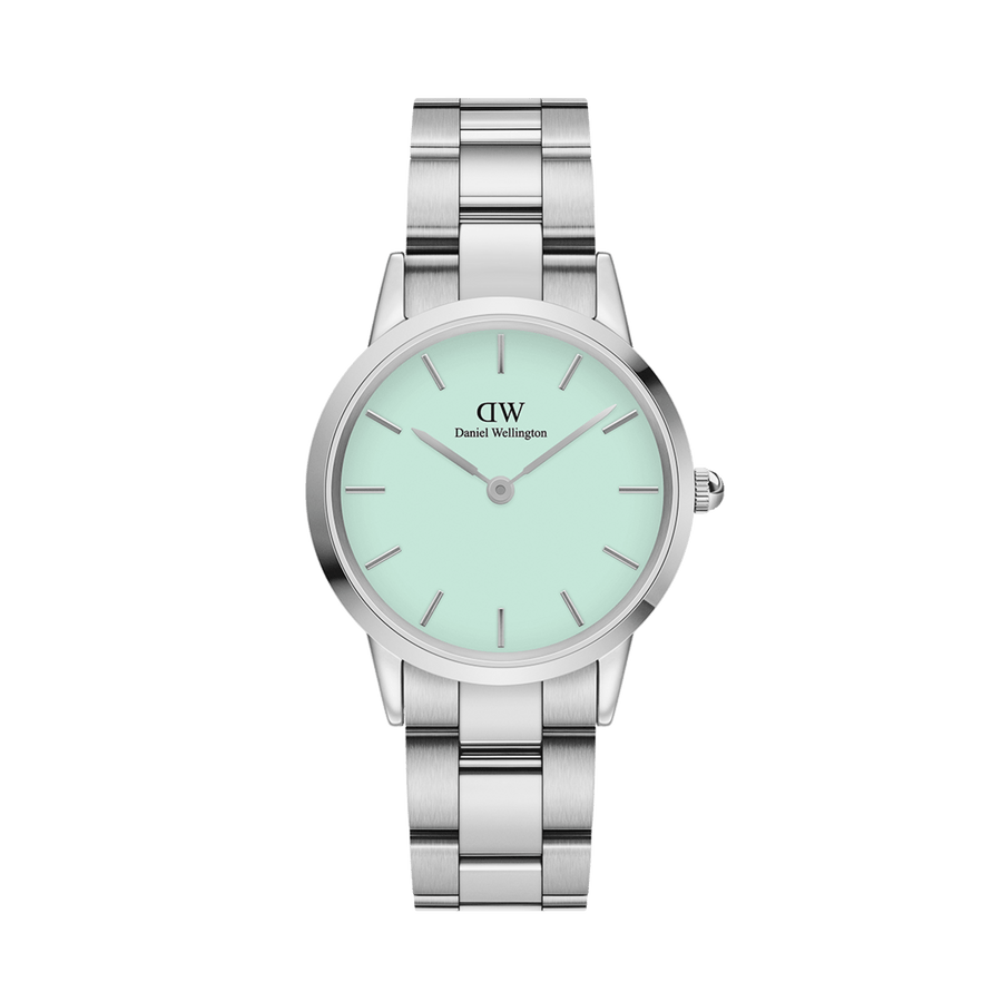 Daniel Wellington Iconic Link 28 Silver & Mint Watch