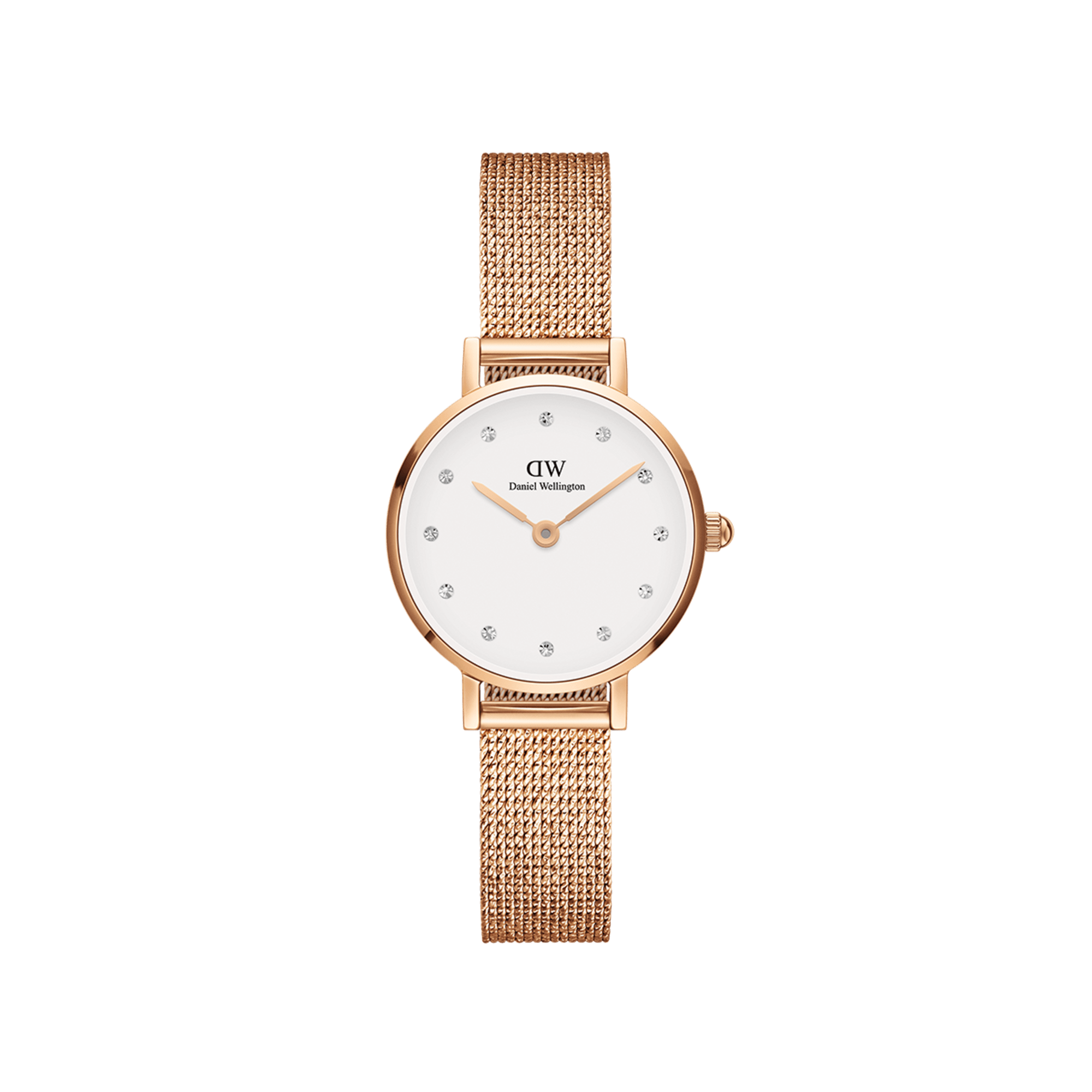 Daniel Wellington Petite 28 Pressed Melrose Lumine Rose Gold &amp; White Watch