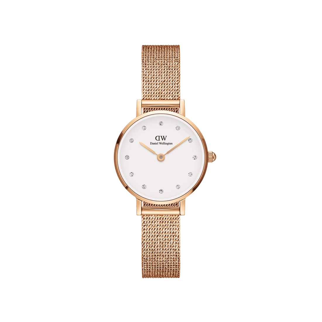 Daniel Wellington Petite 28 Pressed Melrose Lumine Rose Gold & White Watch