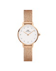 Daniel Wellington Petite 28 Pressed Melrose Lumine Rose Gold & White Watch