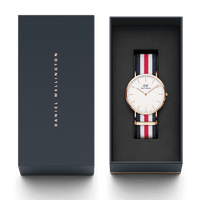 Daniel Wellington Classic 40 Canterbury Rose Gold & White Watch