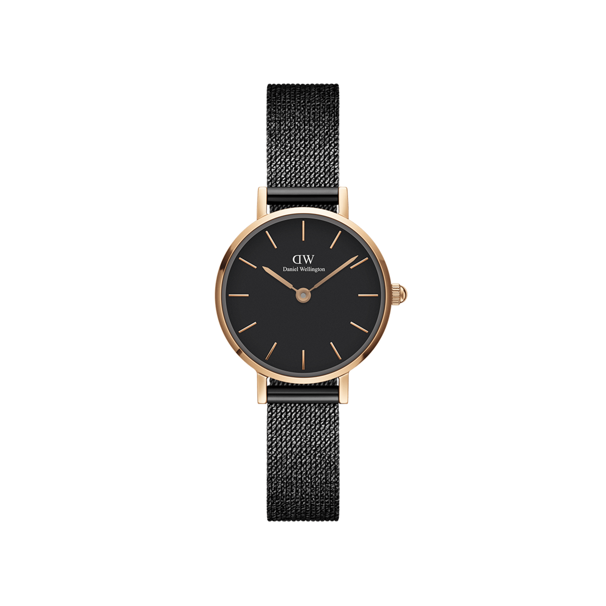 Daniel Wellington Petite 24 Pressed Ashfield Rose Gold &amp; Black Watch