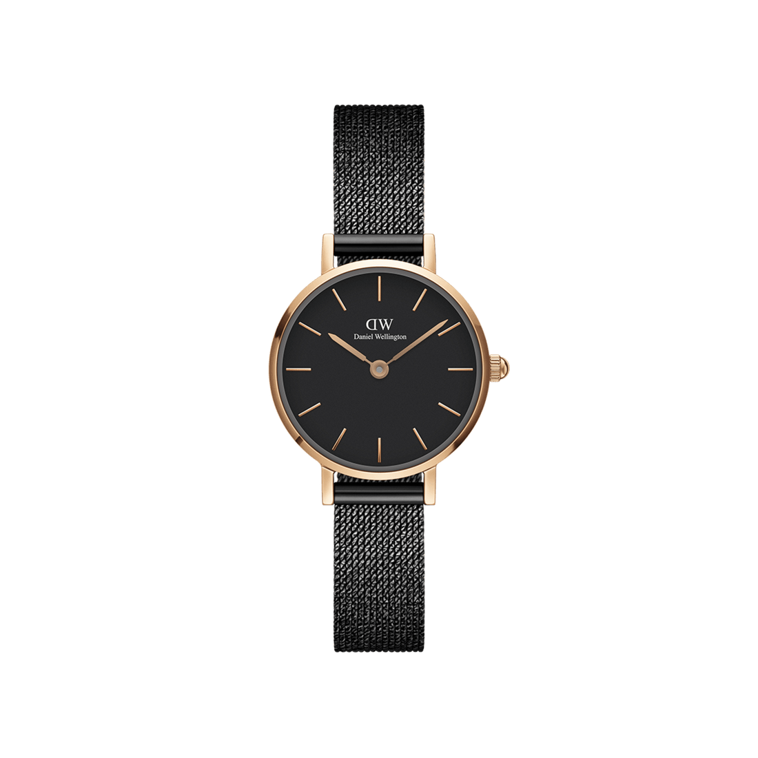 Daniel Wellington Petite 24 Pressed Ashfield Rose Gold & Black Watch