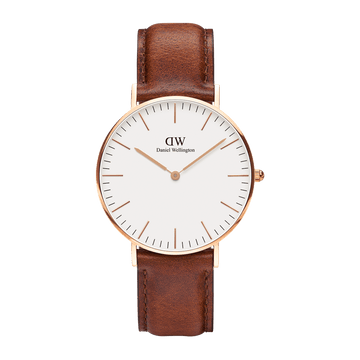 Daniel Wellington Classic 40 St Mawes Rose Gold & White Watch