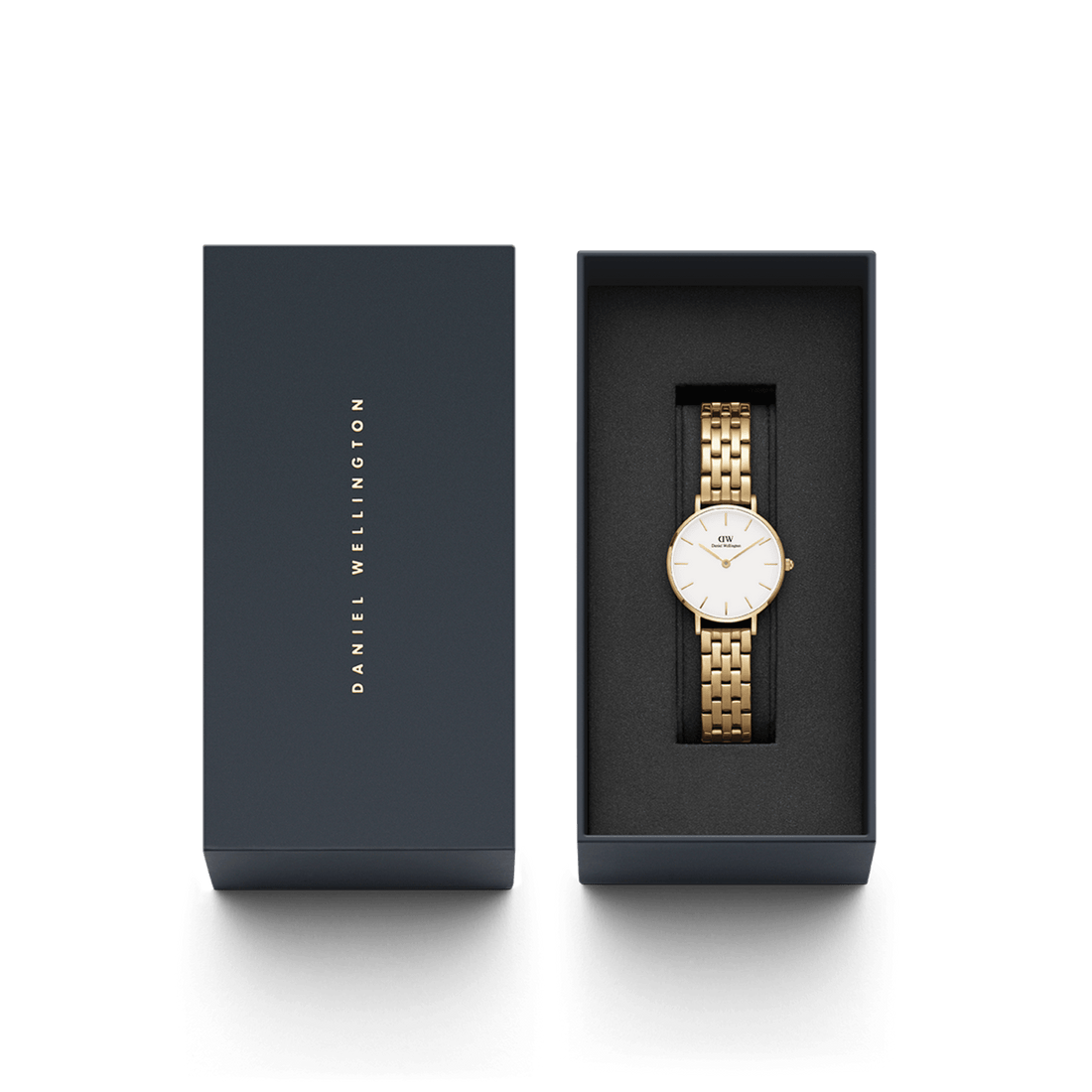 Daniel Wellington Petite 28 5-Link Gold & White Watch