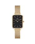 Daniel Wellington Quadro 20X26 Pressed Evergold Gold & White Watch