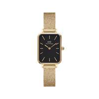 Daniel Wellington Quadro 20X26 Pressed Evergold Gold & White Watch