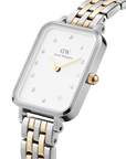 Daniel Wellington Quadro Lumine 20x26 5-Link Gold & Silver White Watch