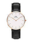 Daniel Wellington Classic 40 Sheffield Rose Gold & White Watch