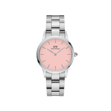 Daniel Wellington Iconic Link 28 Silver & Blush Watch