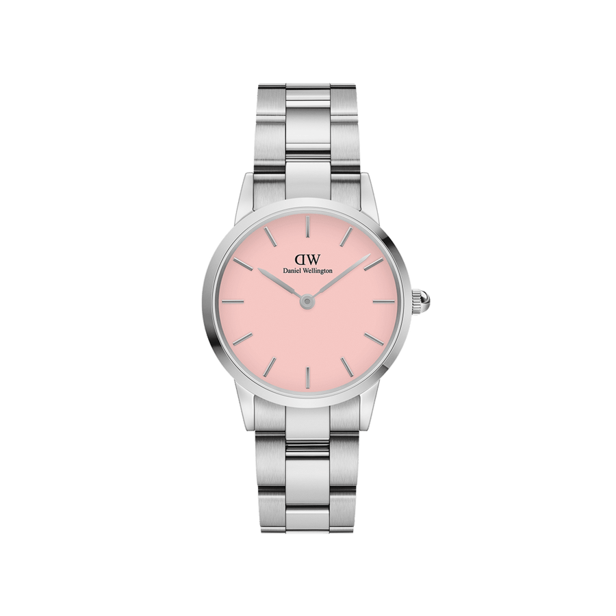 Daniel Wellington Iconic Link 28 Silver & Blush Watch