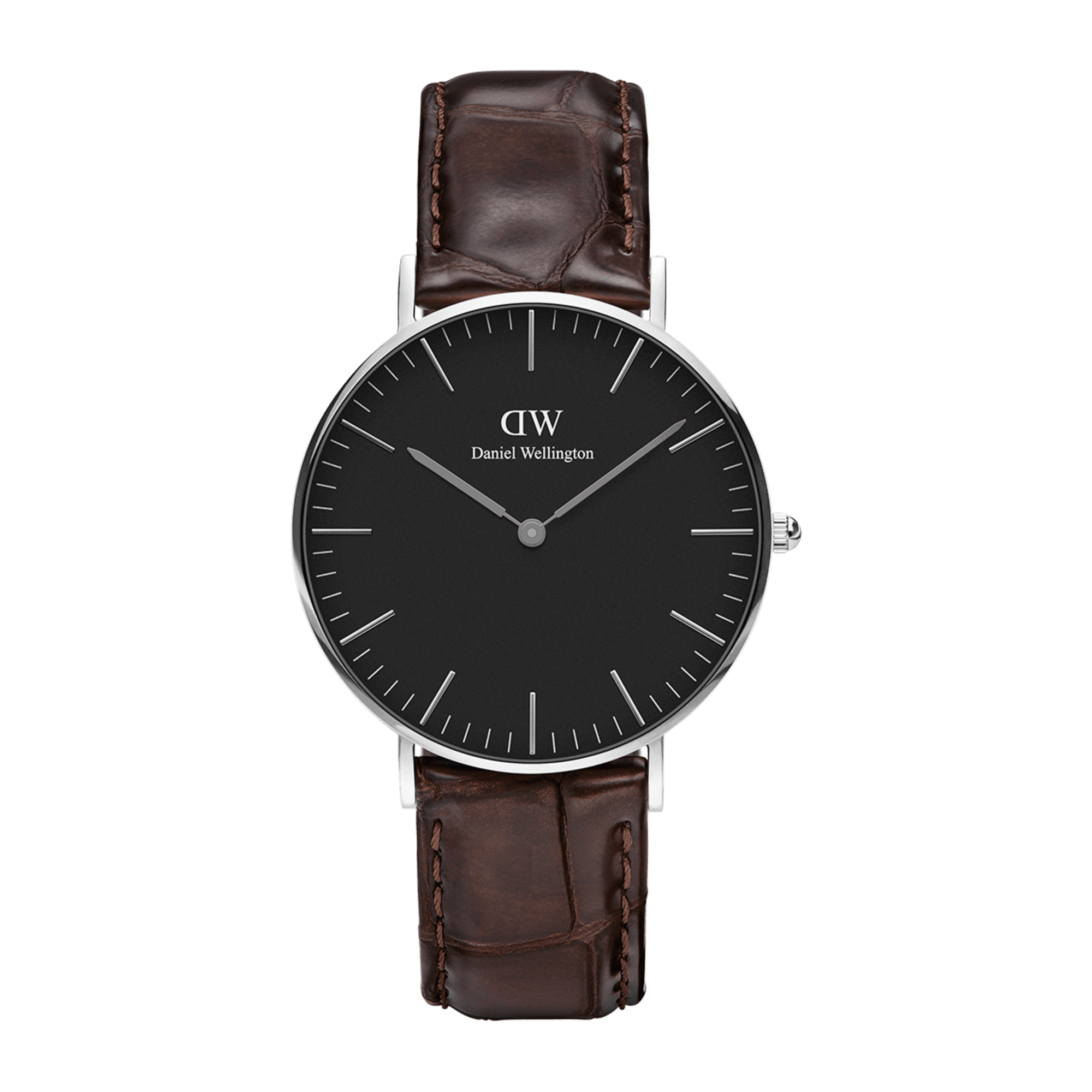 Daniel Wellington Classic 36 York Silver &amp; Black Watch