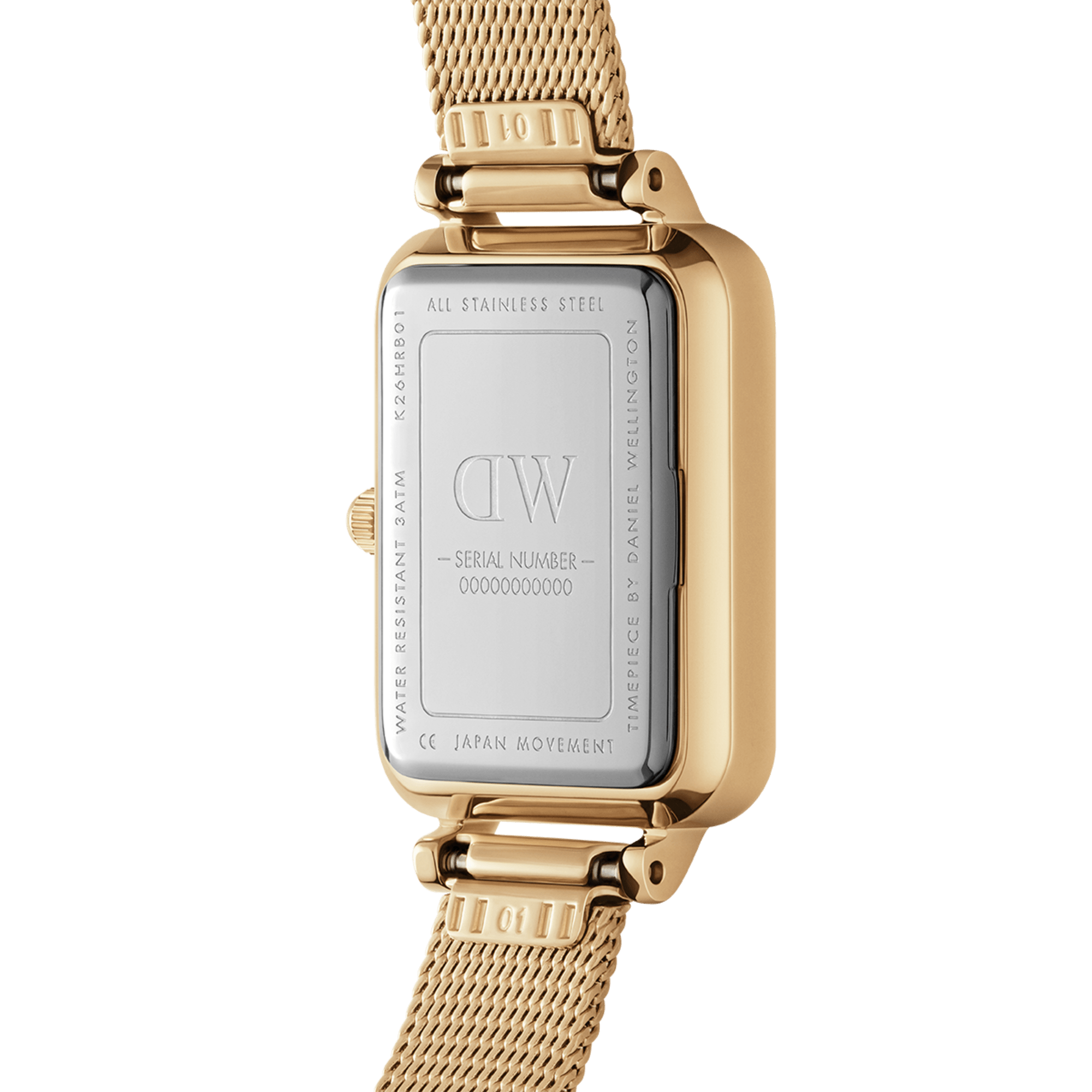 Daniel Wellington Quadro 20x26 Lumine Gold Mother of Pearl White Watch