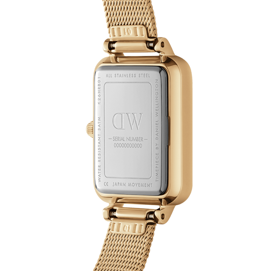 Daniel Wellington Quadro 20x26 Lumine Gold Mother of Pearl Black Watch