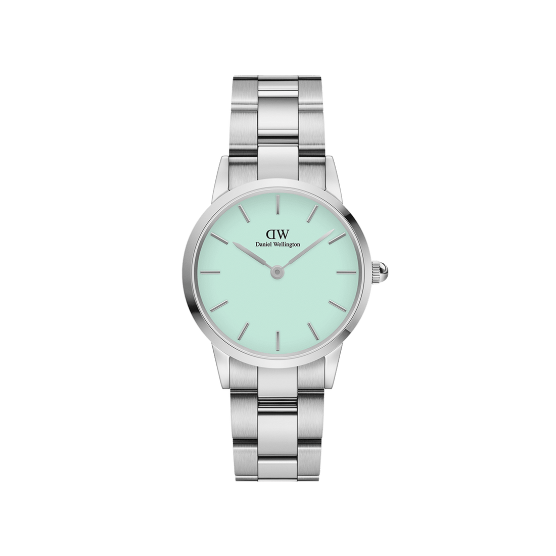 Daniel Wellington Iconic Link 28 Silver & Mint Watch