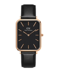 Daniel Wellington Quadro 20X26 Pressed Sheffield Rose Gold & Black Watch