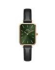 Daniel Wellington Quadro 20X26 Pressed Sheffield Rose Gold & Emerald Watch